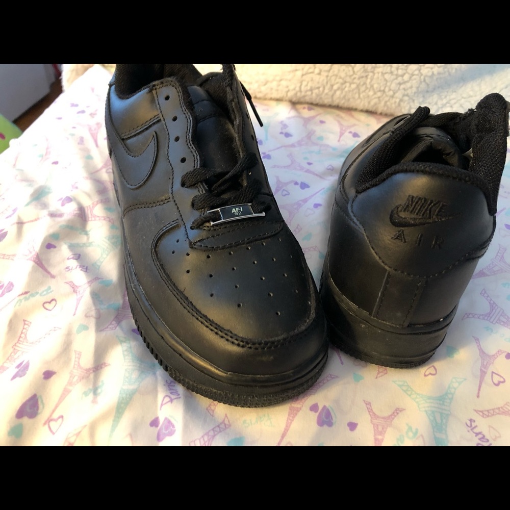 Brand new black Nike Air Force ones